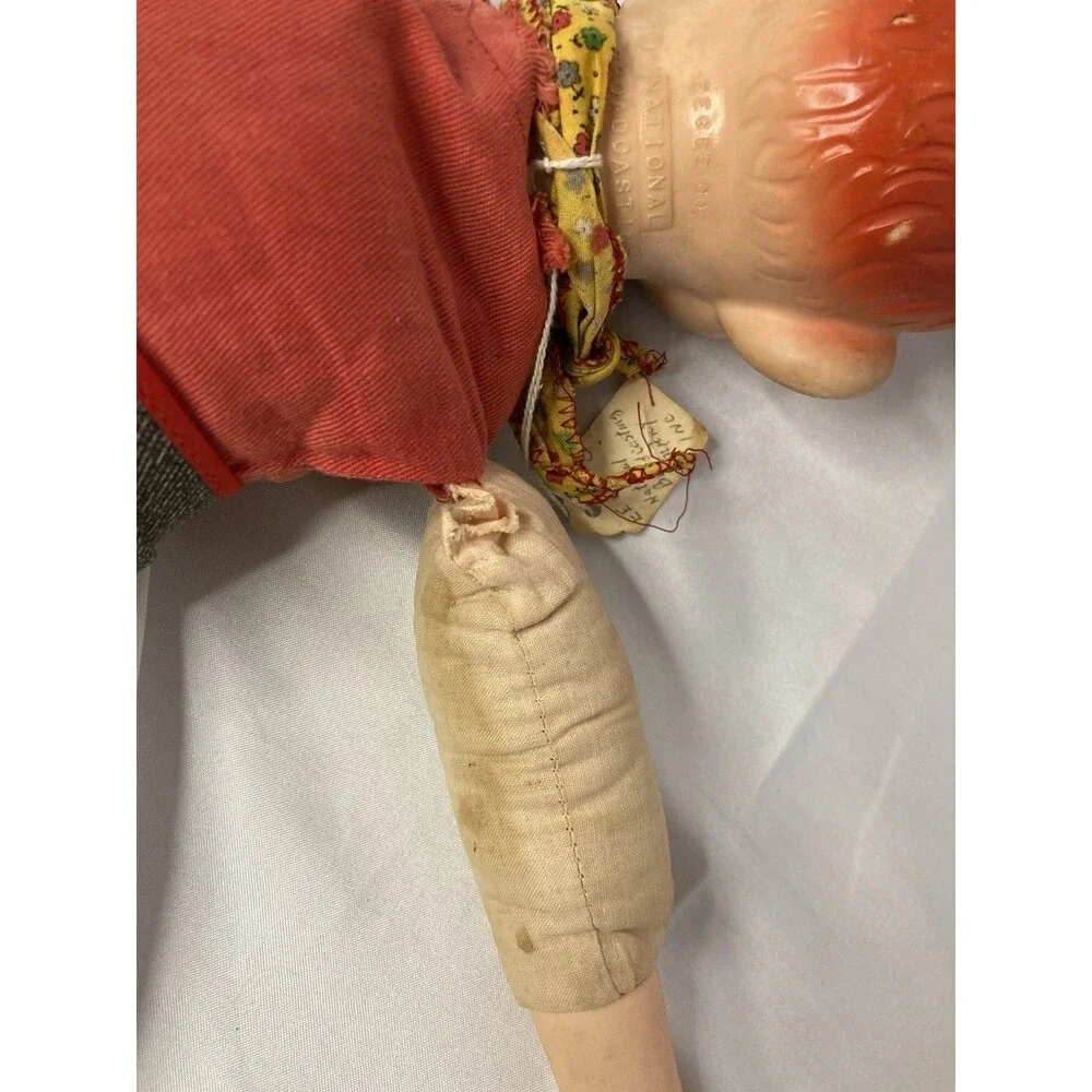 Vintage EEGEE Howdy Doody Ventriloquist Doll NBC Freckle Face Collectible